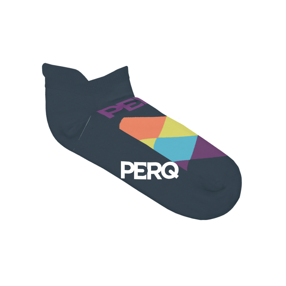 Cotton Athletic Ankle Socks (Navy)
