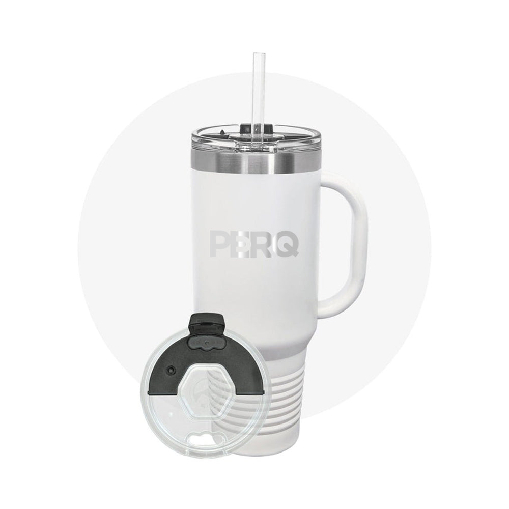 Polar Camel 40oz. Stainless Steel Travel Mug w/ Snap Lid