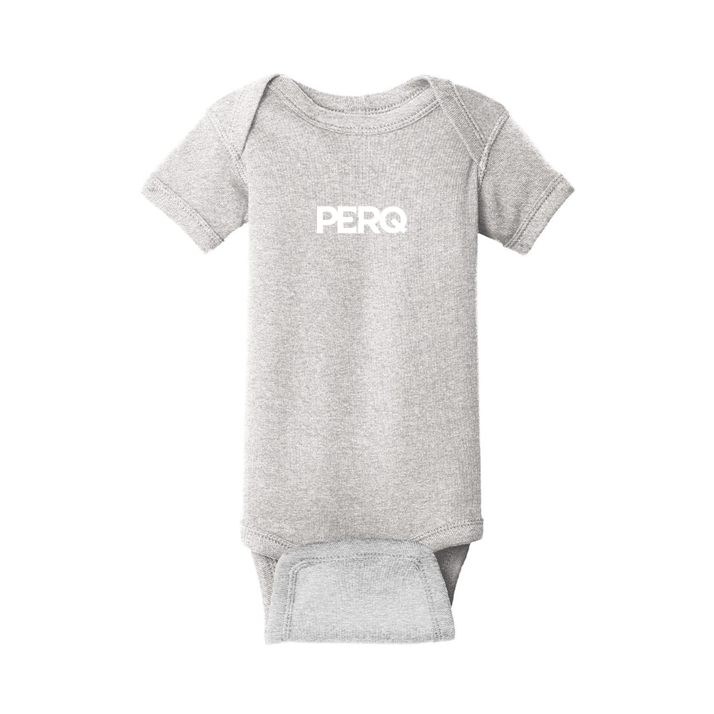 Infant Short Sleeve Bodysuit (Heather Grey)