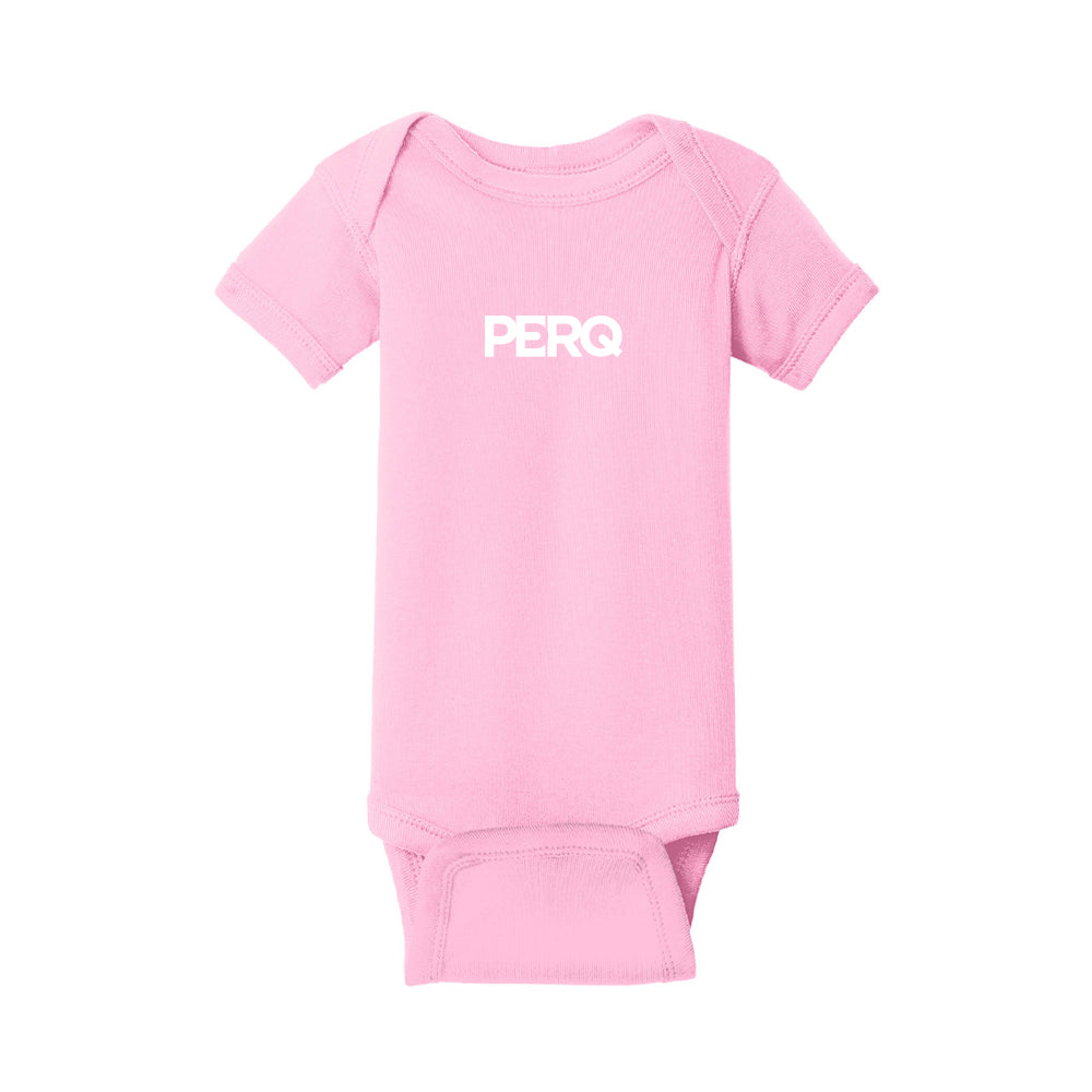 Infant Short Sleeve Bodysuit (Light Blue & Pink)